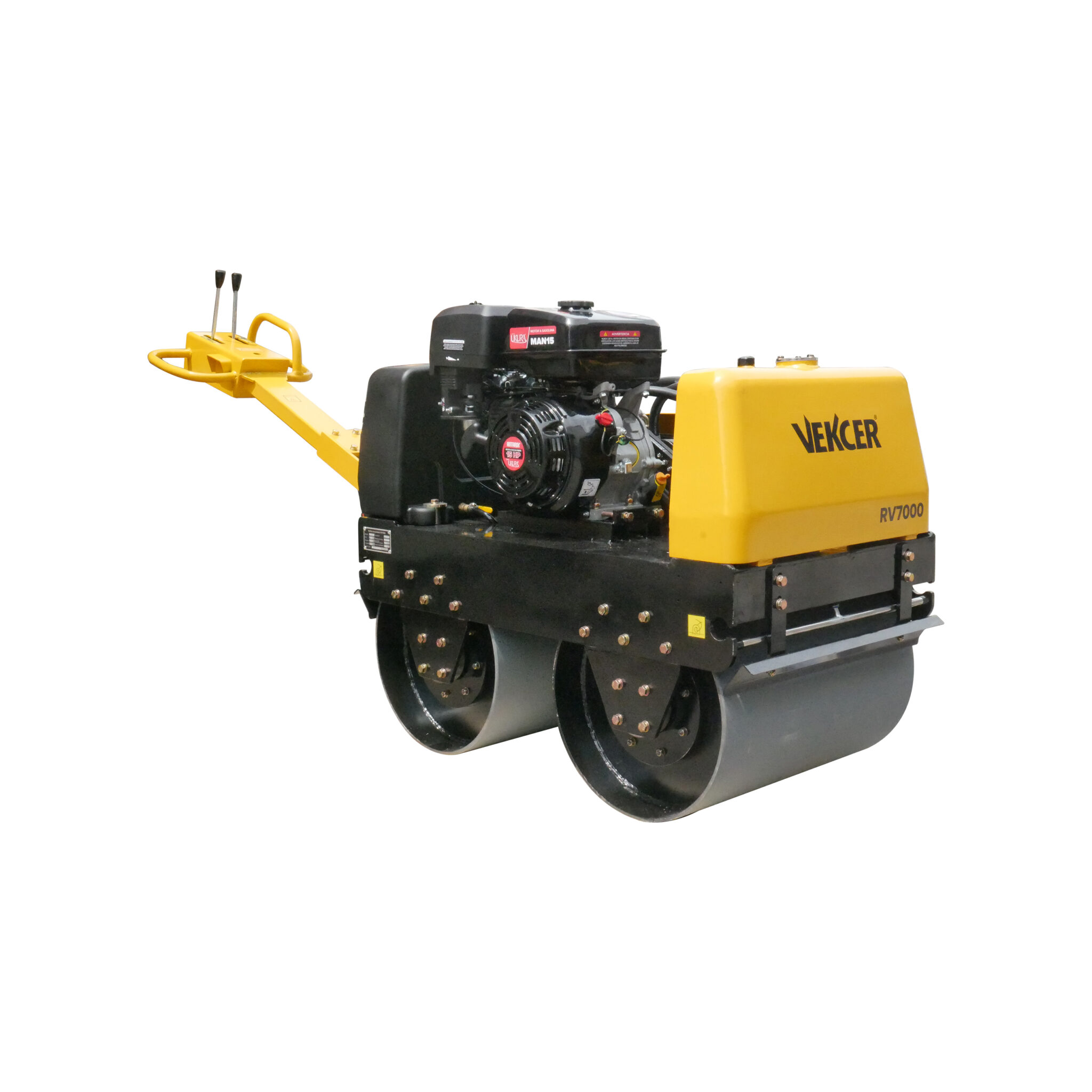 Motor Rodillo Rodillo vibratorio doble Vekcer motor Ukura diesel 10Hp - RV7000UK15 ...