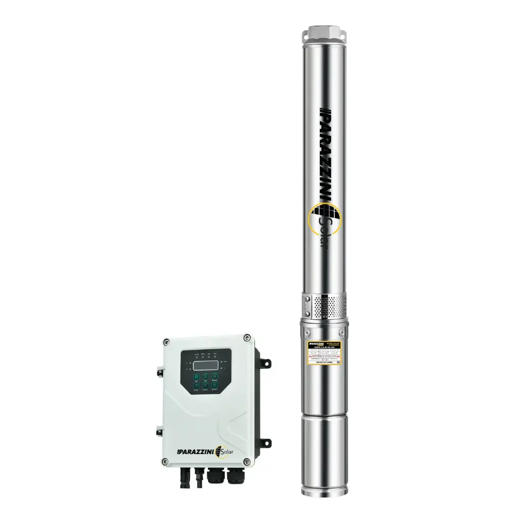 Bomba sumergible híbrida Parazzini solar y eléctrica 1.5Hp – BS3PS-3.5-123-110-1100